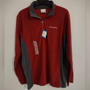 Nwt Columbia Pine Ridge Half Zip Fleece Pullover Size Small